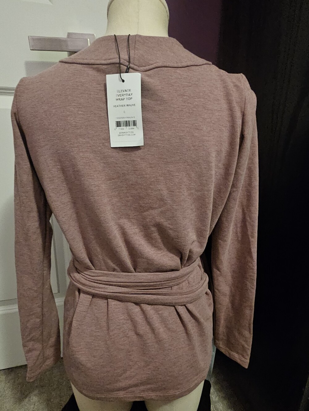 Smash And Tess Elevate Everyday Wrap Top - Heather Mauve